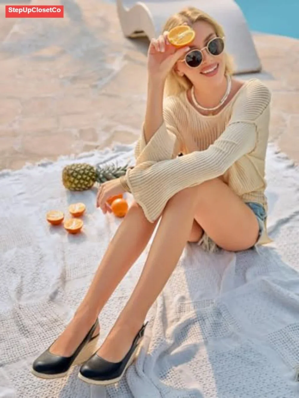 Closed Toe Espadrilles Wedge Sandals with Ankle Strap